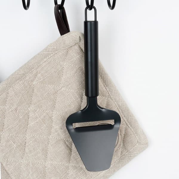 Ostekniv stål sort 22 cm