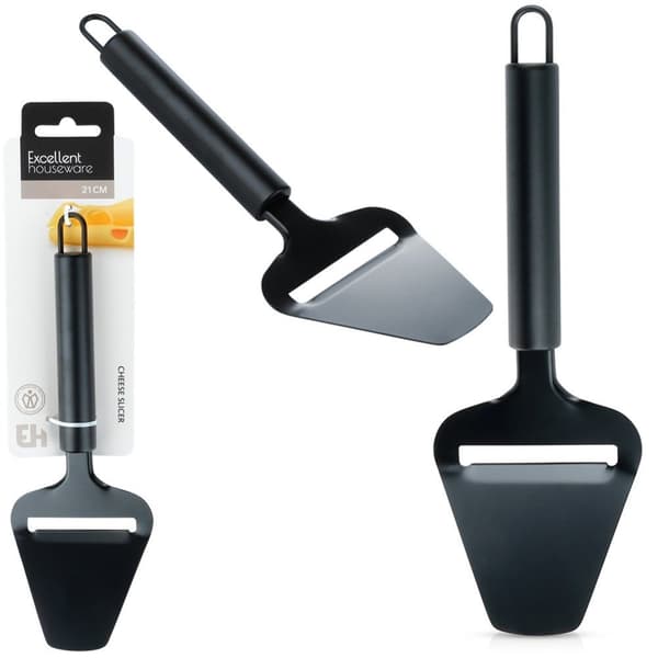 Ostekniv stål sort 22 cm