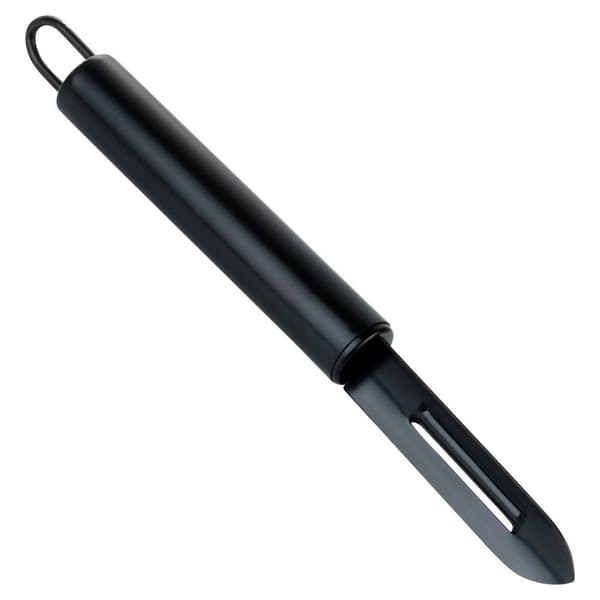 Vihannesten ja hedelmien kuorintakone, teräs, musta, 19,5 cm