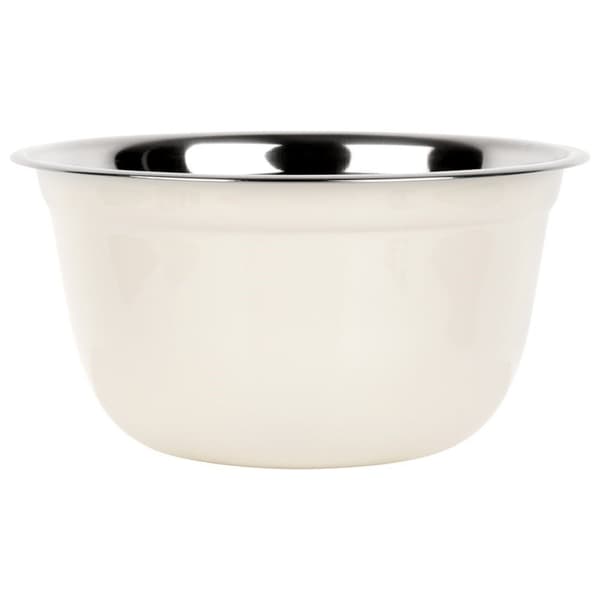 Kjøkkenskål i hvit stål 26 cm, 4,2 l