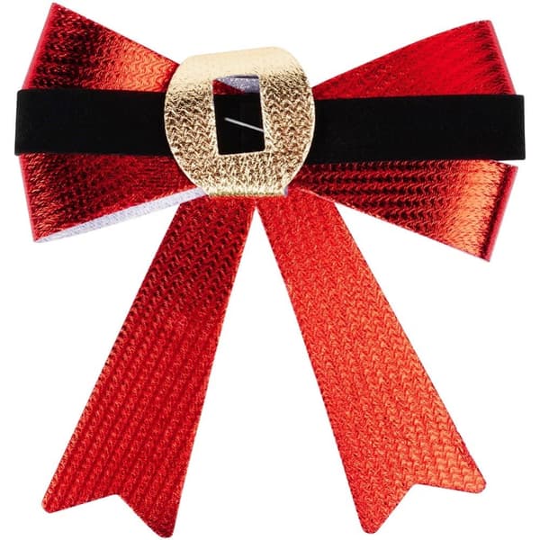 Juldekorativ rosett 10x10 cm 3 st.