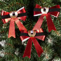 Miniatyrbild 2 av 6: Juldekorativ rosett 10x10 cm 3 st.