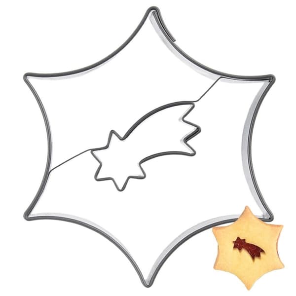 Cookie cutter stålstjerne julestjerne 5,5 cm