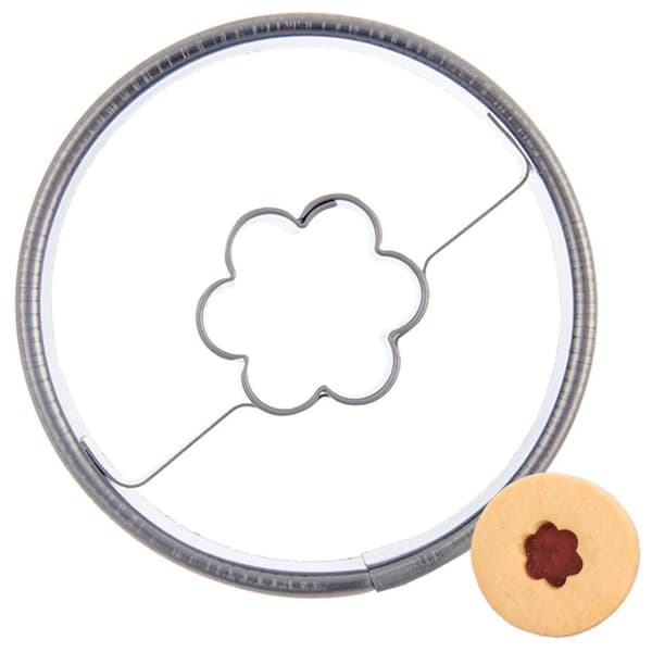 Kakform stål cirkelblomma 4,5 cm