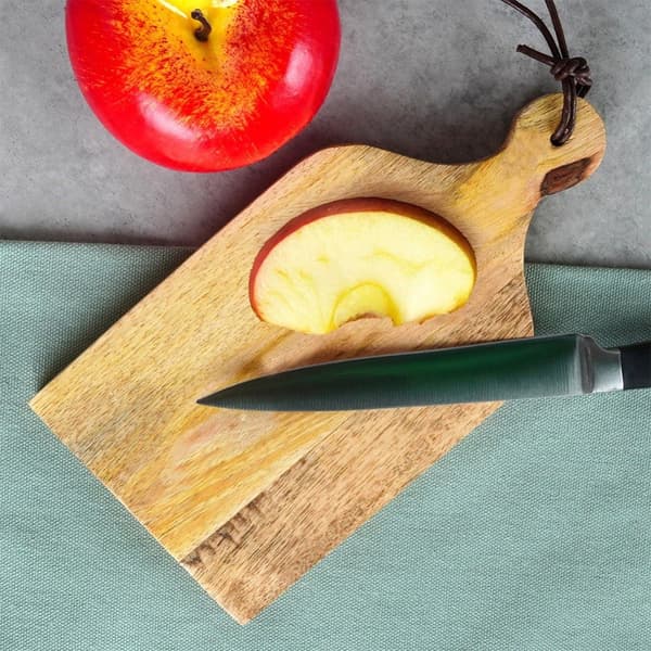 Hogge- og serveringsbrett av tre 19,5x10 cm