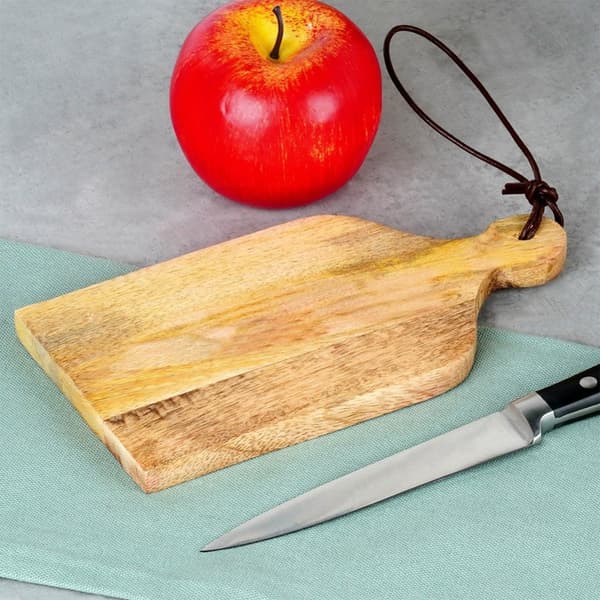 Hogge- og serveringsbrett av tre 19,5x10 cm