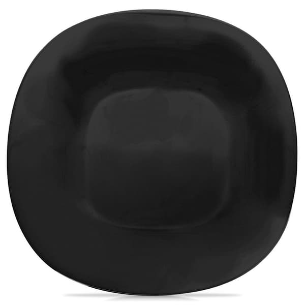 Middagstallrik grunt glas svart LUNA 26,5 cm