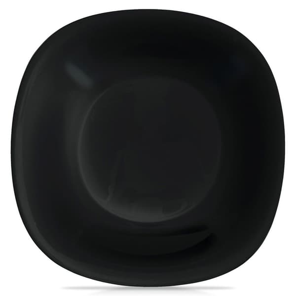 Dyp glass middagstallerken sort LUNA 21,5 cm, 650 ml