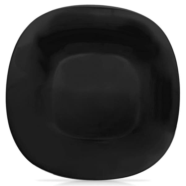 Desserttallerken glass sort LUNA 20,5x20,5x1,8 cm