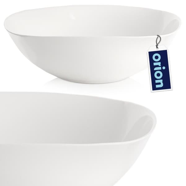 Hvit glasskål LUNA 25 cm, 2 l
