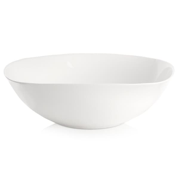 Hvit glasskål LUNA 25 cm, 2 l