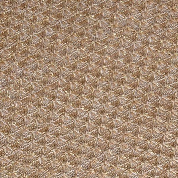 Beige kultainen pöytämatto 38 cm