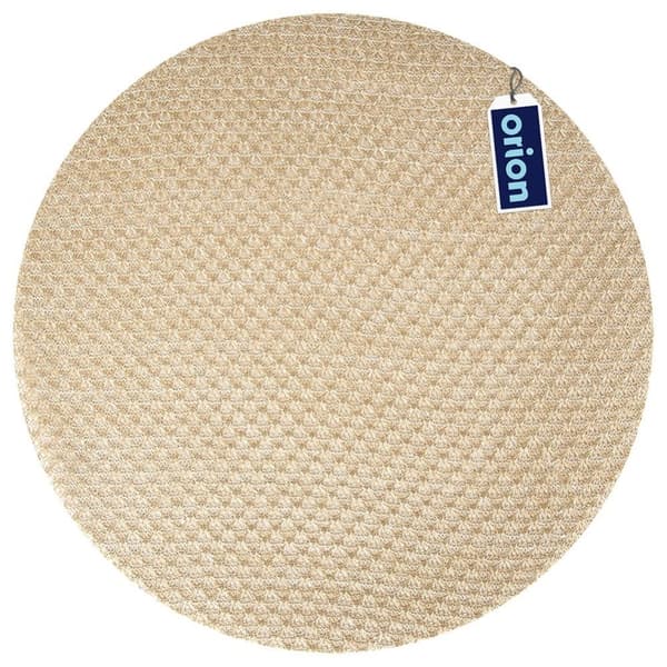 Beige gull bordmatte 38 cm