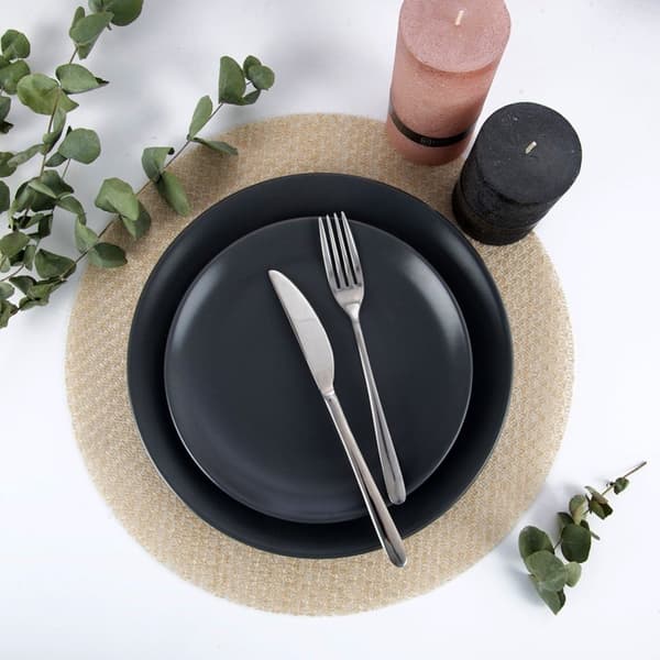 Beige gull bordmatte 38 cm