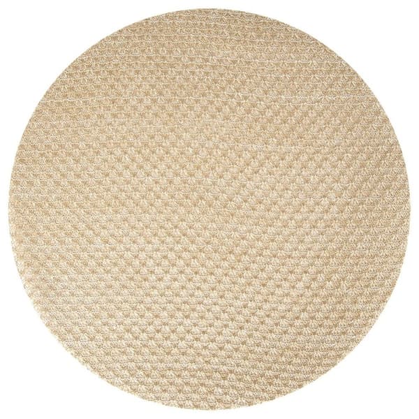Beige gull bordmatte 38 cm