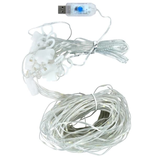 Ljusridå med fjärrkontroll 300 LED 3 m