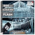 Miniatyrbillede 1 af 8: Udendørs lysgardin 500 LED 11,5 m