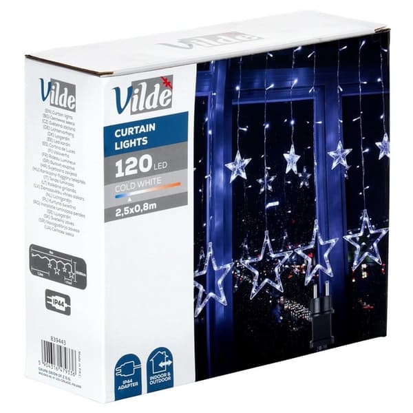 Ulkovaloverho 120 LED 2,5 m