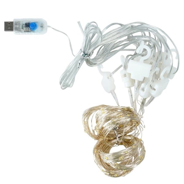 Valoverho kaukosäätimellä 300 LED 3 m