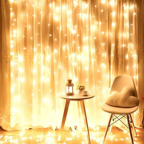 Valoverho kaukosäätimellä 300 LED 3 m