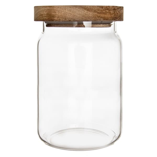 Glassbeholder for løse produkter med lokk og forsegling 970 ml