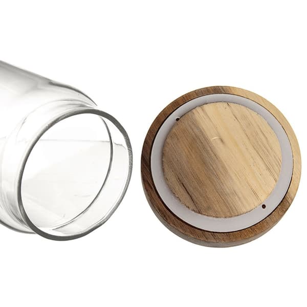 Glassbeholder for løse produkter med lokk og forsegling 970 ml