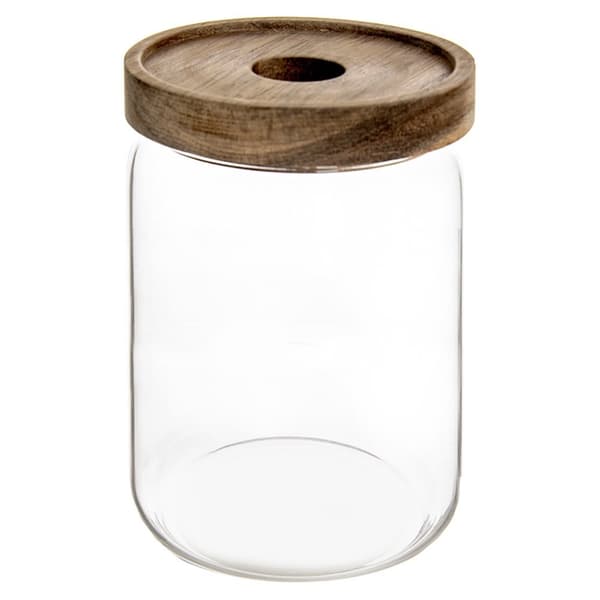 Glassbeholder for løse produkter med lokk og forsegling 970 ml