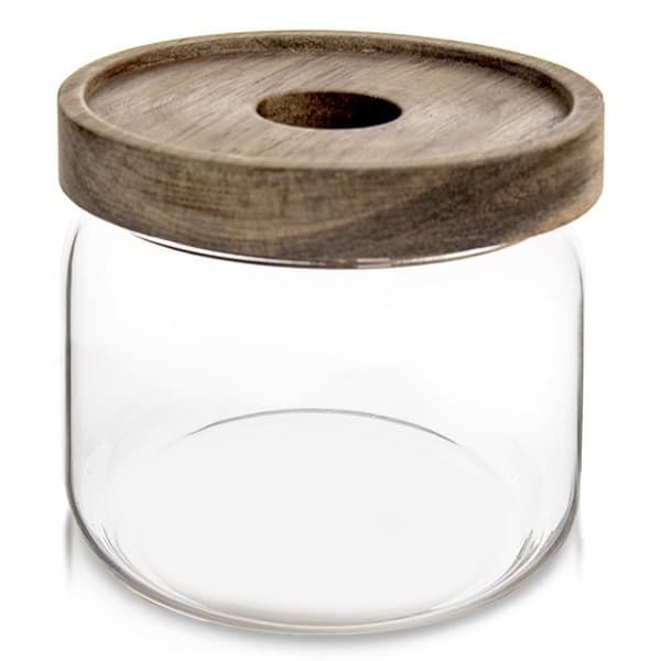 Glassbeholder for løse produkter med lokk og forsegling 500 ml