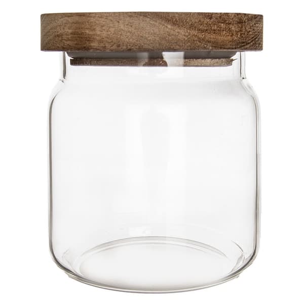 Glasbehållare för lösa produkter med lock och tätning 730 ml