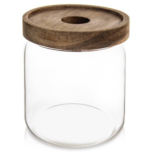 Glasbehållare för lösa produkter med lock och tätning 730 ml