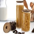 Miniatyrbild 2 av 8: Glasbehållare för lösa produkter med lock och tätning 730 ml