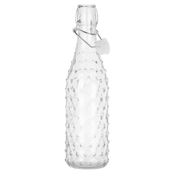 Flaske med clips glas 500 ml