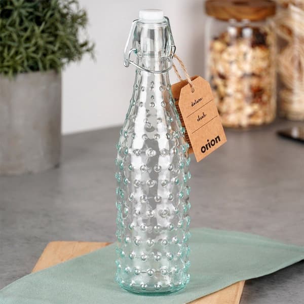 Flaske med clips glas 500 ml