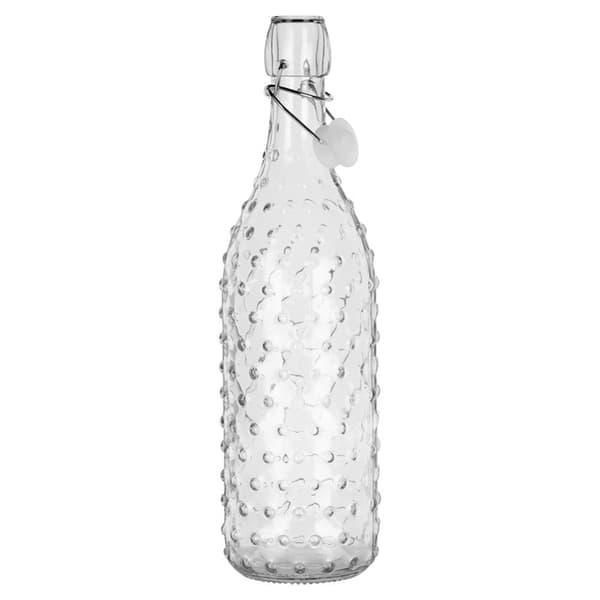Flaska med clipsglas 1 l