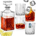 Miniatyrbilde 8 av 8: Karaffel og whiskyglass glass 900 ml + 4x300 ml 5 stk.