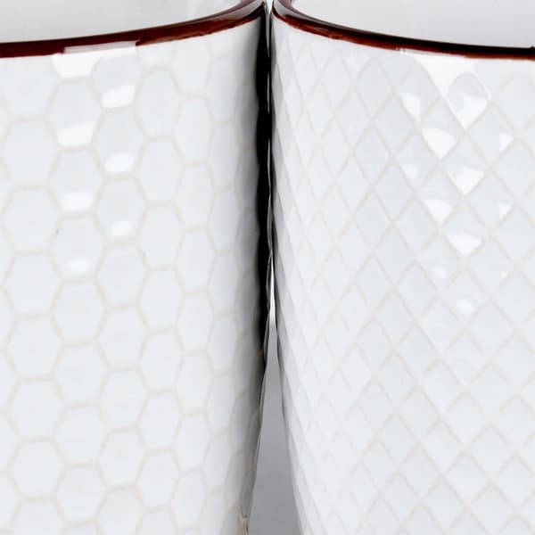 Keraamiset mukit valkoiset 400 ml 4 kpl.