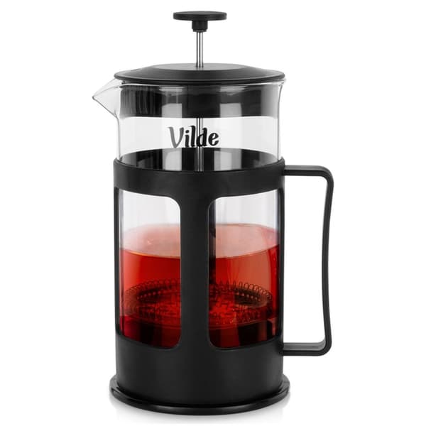 Kaffe- og testempelmaskin, glass, 1 l