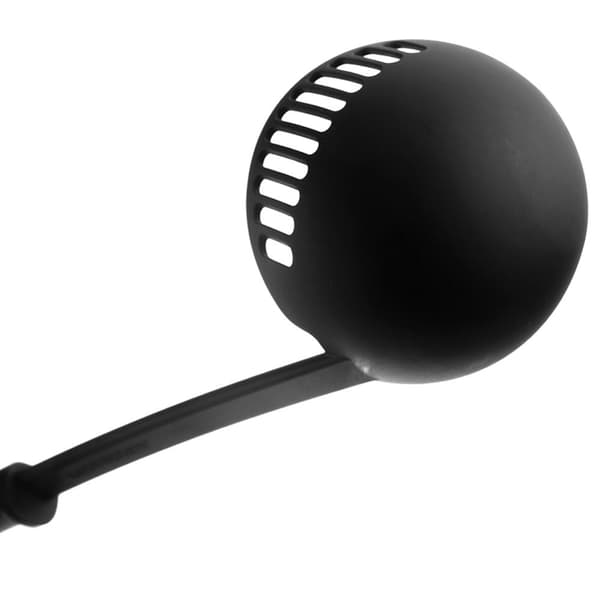 Slev med sil, svart, BLACKLINE, 150 ml, 30,5 cm