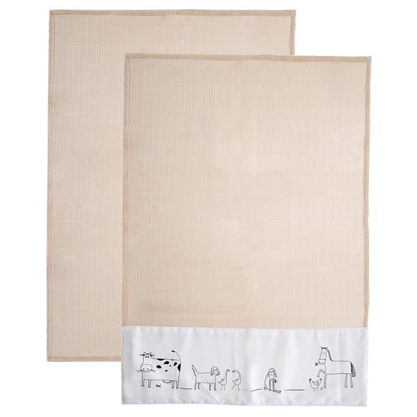 Kjøkkenkluter i bomull 70x50 cm 2 stk.