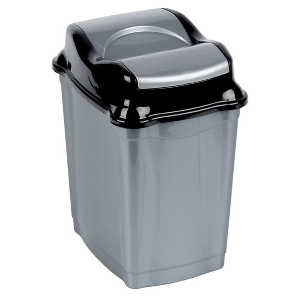 Plastsoptunna grå 9 l