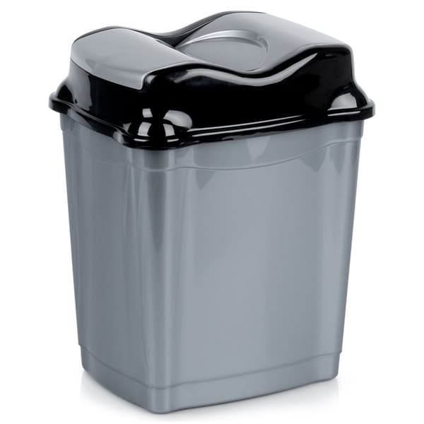 Plastsoptunna grå 9 l