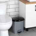 Miniatyrbillede 4 af 6: Pedalaffaldsspand plast grå 11,5 l