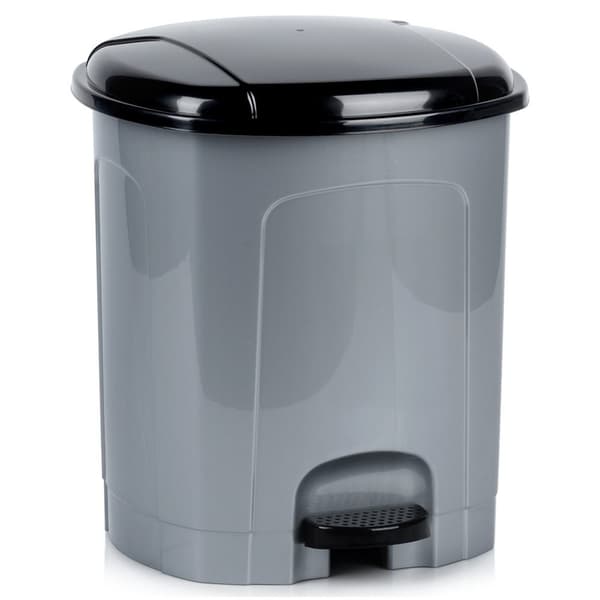 Pedalaffaldsspand plast grå 11,5 l