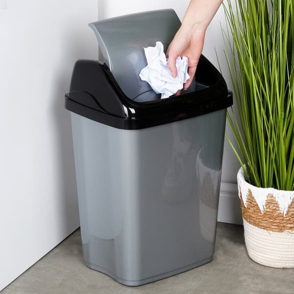 Plastsoptunna grå 26 l