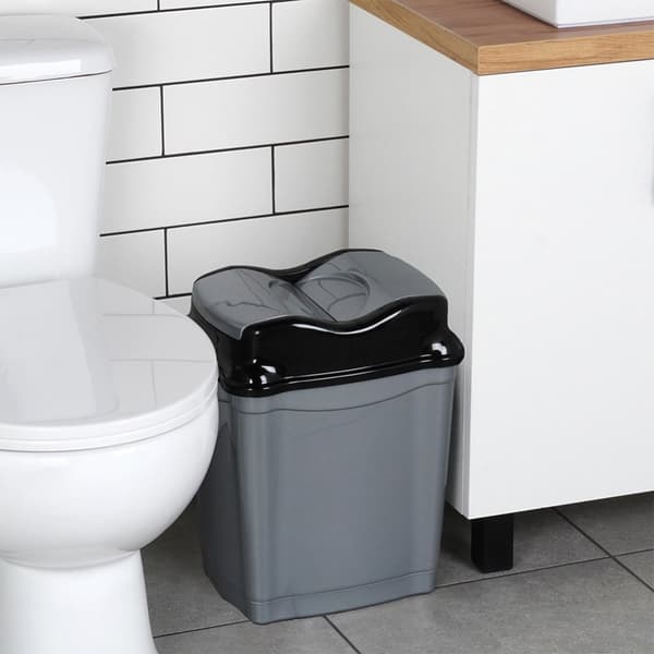 Plastsoptunna grå 16 l