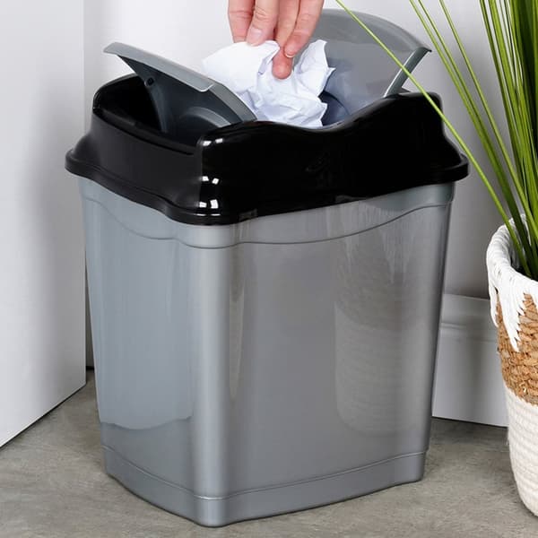 Plastsoptunna grå 16 l