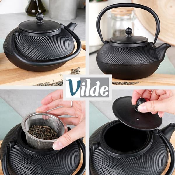 Vattenkokare med infusor, gjutjärn, emaljerad, CAST LINE, 1 l