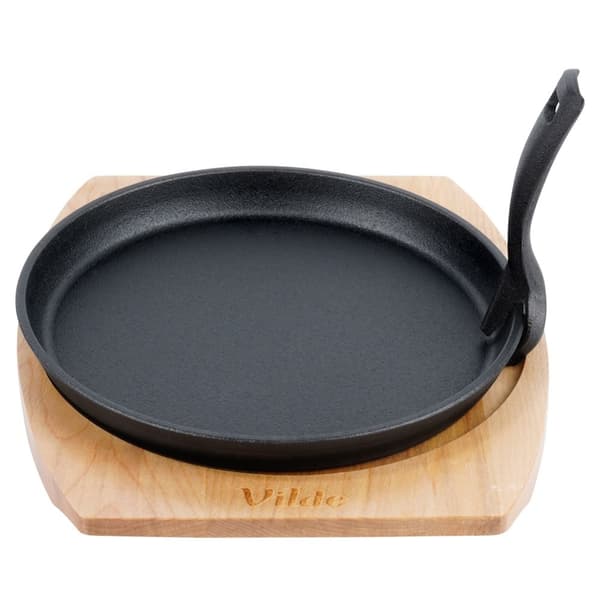 Serveringspande i støbejern med bræt CAST LINE 22 cm