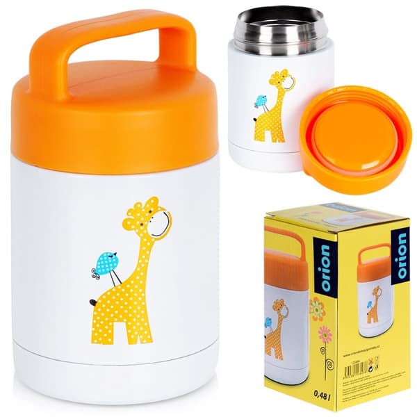 Stål lunsjtermos GIRAFFE 450 ml