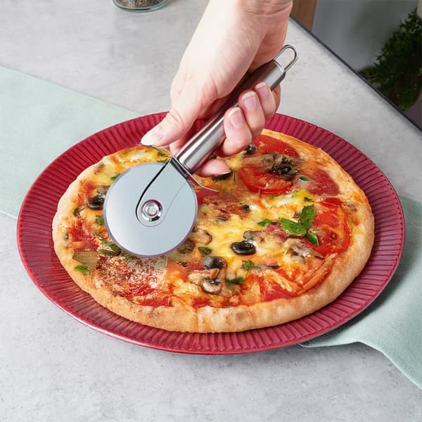 Pizzaskærer i stål 19 cm